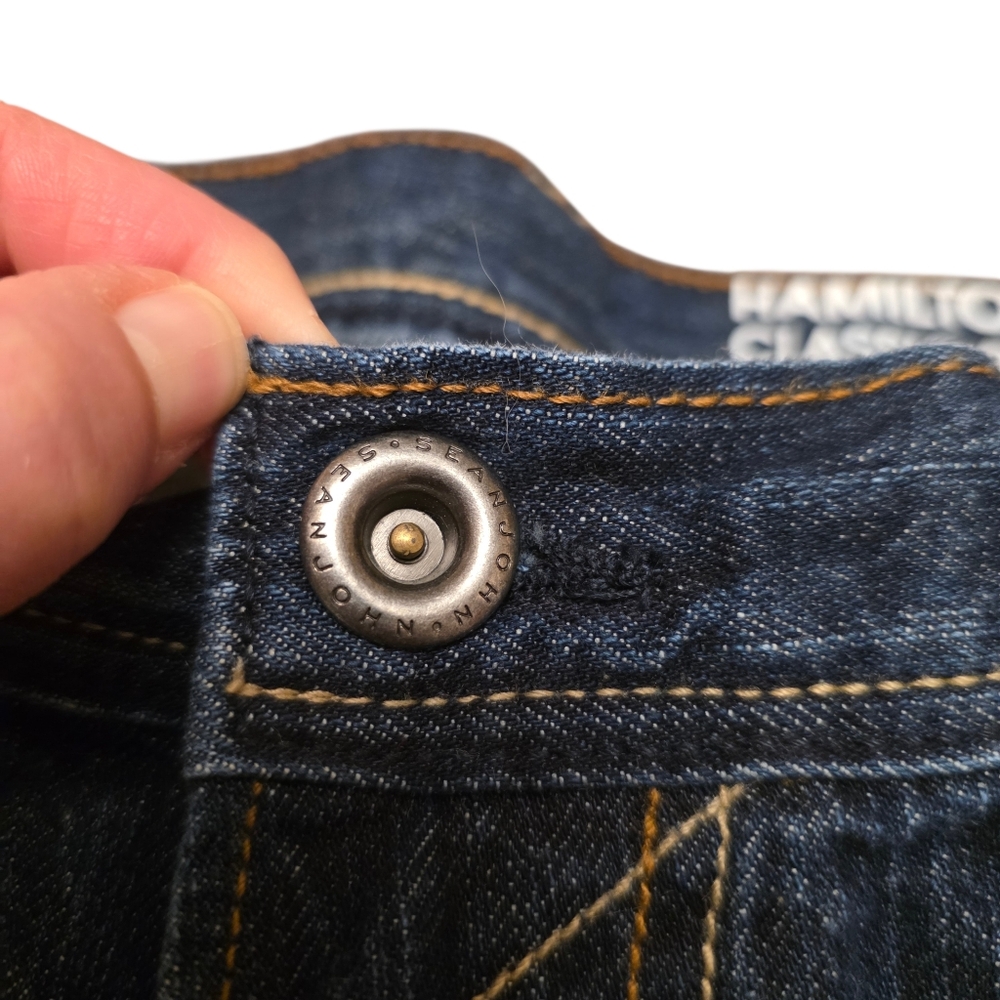 Sean John Dark Blue Relaxed Jeans Size 36 - Picture 6 of 10